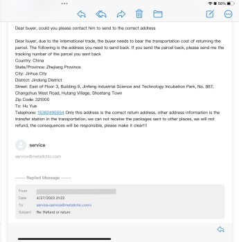 Rapport de sécurité du consommateur Bought of a Facebook ad and it turned into a scam Mark Cadicamo scam from 458 College Point Blvd, Co... photo #14