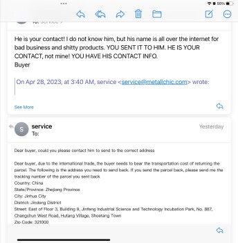 Rapport de sécurité du consommateur Bought of a Facebook ad and it turned into a scam Mark Cadicamo scam from 458 College Point Blvd, Co... photo #15