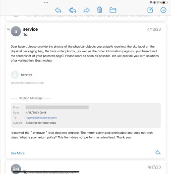 Rapport de sécurité du consommateur Bought of a Facebook ad and it turned into a scam Mark Cadicamo scam from 458 College Point Blvd, Co... photo #23