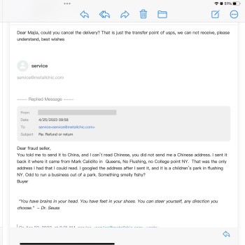 Rapport de sécurité du consommateur Bought of a Facebook ad and it turned into a scam Mark Cadicamo scam from 458 College Point Blvd, Co... photo #30