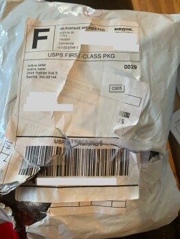 My husband just now received a scarf that he never ordered photo #1