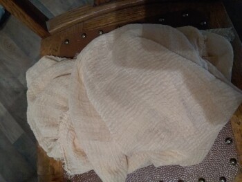 2.5 yards of  light tan material photo #1