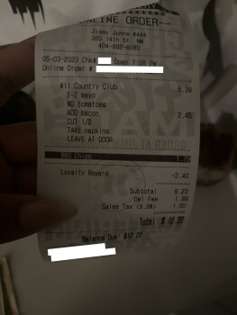 Jimmy John's, 14th Street Northwest, Atlanta, GA, USA photo #1