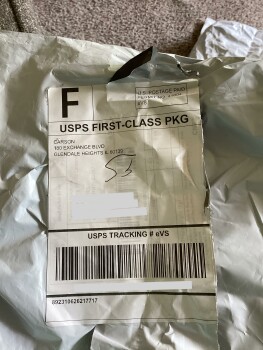 Consumer Safety Report A pkg I did not order A package with a piece of material in it. I never ordered anything from them.... photo #2