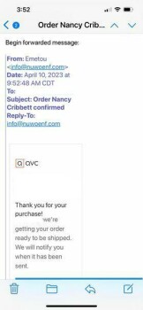 消费者安全报告 Received a package with a white scarf Received a package with a white scarf from 180 exchange Blvd G... 照片 #2