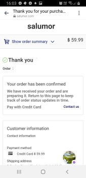 消费者安全报告 Scam Alert: Salumor I ordered a fold out sofa bed from Salumor two weeks ago and they send me a trac... 照片 #2