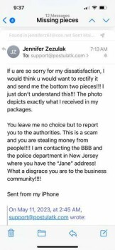 Rapport de sécurité du consommateur They are refusing to send me the missing pieces. I am very frustrated (Postulatk.com) I would like t... photo #6