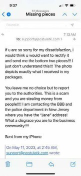 Rapport de sécurité du consommateur They are refusing to send me the missing pieces. I am very frustrated (Postulatk.com) I would like t... photo #7