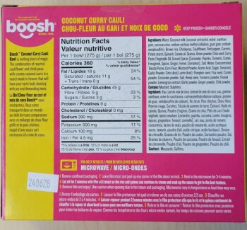 نذكر الطعام Boosh Coconut Curry Cauli Bowl update- recalled due to undeclared milk The affected product is being... صورة فوتوغرافية #2