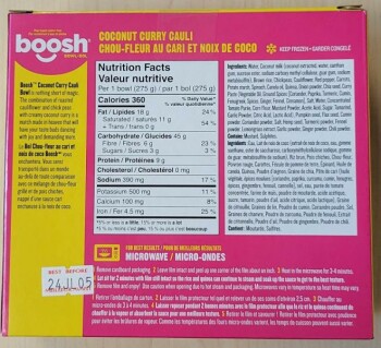 نذكر الطعام Boosh Coconut Curry Cauli Bowl update- recalled due to undeclared milk The affected product is being... صورة فوتوغرافية #3