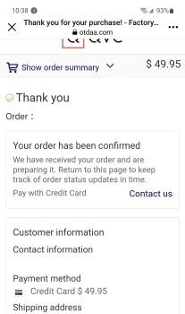 Consumer Safety Report Received confirmation number at time of online purchase. Still haven't received merchandise I tried... photo #6