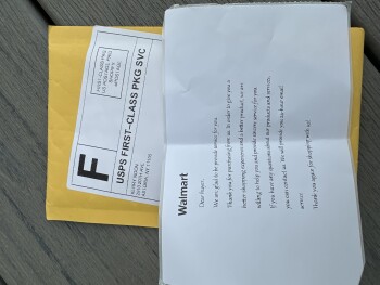 Informe de seguridad del consumidor Kerry Noon/thru Walmart.com Kerry Noon sent me a package containing a note and nothing more. While c... foto #2