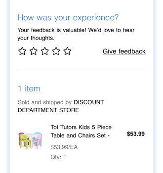 Informe de seguridad del consumidor Kerry Noon/thru Walmart.com Kerry Noon sent me a package containing a note and nothing more. While c... foto #1