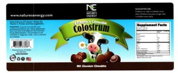 نذكر الطعام Nature’s Energy Children’s Chewable Colostrum - recalled due to Undeclared milk Nature’s Energy of P... صورة فوتوغرافية #2