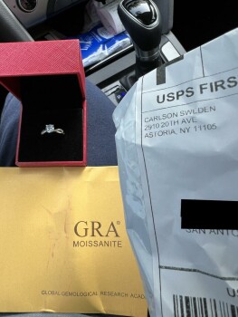 Moissanite ring photo #1