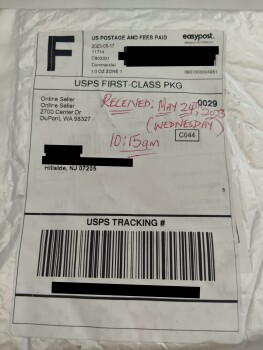 Received Empty White Envelope photo #1