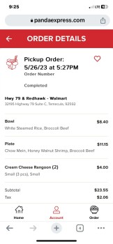 Panda Express, California 79, Temecula, CA, USA 照片 #1