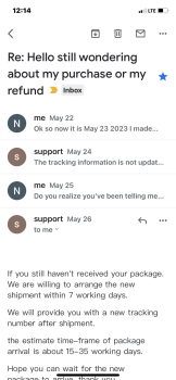 Consumer Safety Report a scam: Apresundaymall.com I made a purchase in Febuary they send me a tracking number that tracked... photo #1