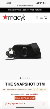 Informe de seguridad del consumidor Fake handbag I ordered a Marc Jacobs brand handbag The DTM Snapshot on May 14 and received it on Jun... foto #1