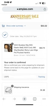 Informe de seguridad del consumidor Scam Alert: Amyias Hair I order hair from an website and when I tired to receive an refund by sendin... foto #2