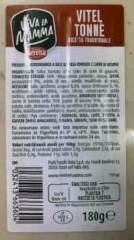 Food Recall Viva La Mamma Vitel Tonné - recalled due to Listeria The Italy Health Ministry announced the recall... Foto #2