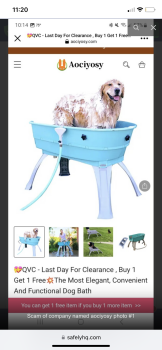Aociyosy company. I ordered a dog wash basin. I got nothing. photo #1