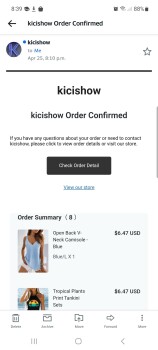 Consumer Safety Report Never received products: kicishow.com I placed an order and they say it was delivered. But I never g... photo #3
