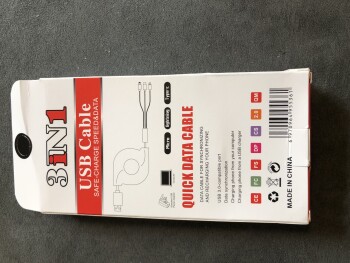 Consumer Safety Report I am reporting a package I received that I did not order I received three packages of  3In1 USB cabl... photo #1