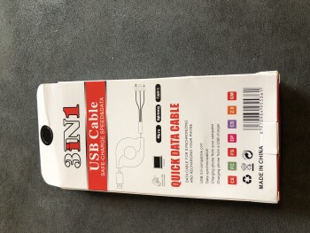 Consumer Safety Report I am reporting a package I received that I did not order I received three packages of  3In1 USB cabl... photo #2