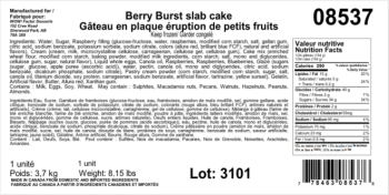 Food Recall Sélection du Pâtissier & WOW! Factor Desserts products- recalled due to Norovirus Sélection du Pâtis... photo #2