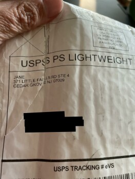 I am reporting a package I received that I never ordered photo #1