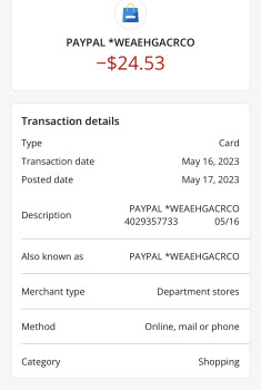 Consumer Safety Report SCAMMER - Carrie Bonkiewicz/ Peculiary/ WEAEHGACRCO - Carrie Bonkiewicz Ordered a windshield Repair... photo #1