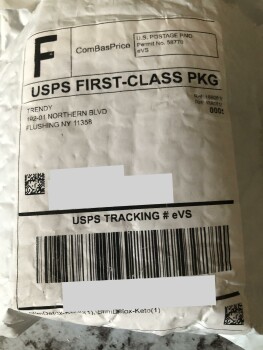 Received unordered package of 2 weight loss items from Trendy, Flushing, NY Foto #1