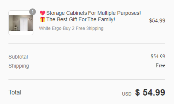 Consumer Safety Report SCAM - Carrie Bonkiewicz I had ordered 2 storage units for $54.99 from #Latoniaa, off of #Pinterest... photo #1