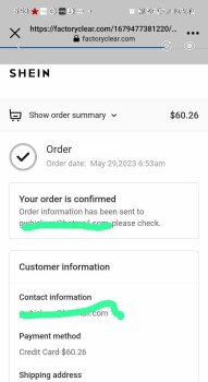 Consumer Safety Report I received a ring and not the items I purchased. I ordered from a company name facroryclear.com and... photo #1