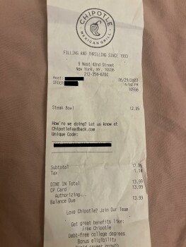 Chipotle Mexican Grill, 9 West 42nd Street, New York, NY, USA 照片 #1