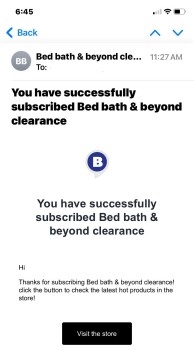 تقرير سلامة المستهلك SCAM - info@bhyukl.com Placed order from Bed,Bath and Beyond clearance warehouse on Facebook and the... صورة فوتوغرافية #2