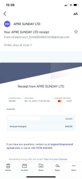 Consumer Safety Report Fraudulent business by support@apresundaymall.com I have purchased a console game for 49,99 dollars... photo #2