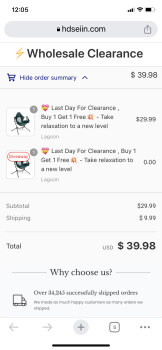 Consumer Safety Report Sender: Carrie Bonkiewicz I ordered from this website https://www.hdseiin.com and received a drinkin... photo #1