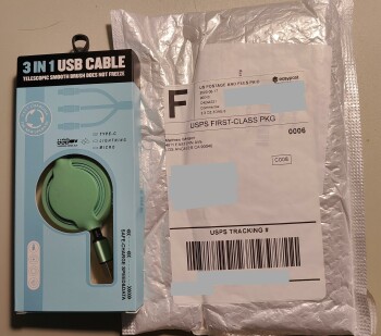 I received a 3in1 device charging cable I did not order from Michael Whitson photo #1