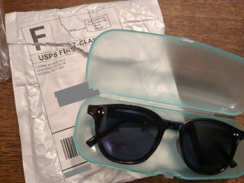 Received sunglasses photo #1