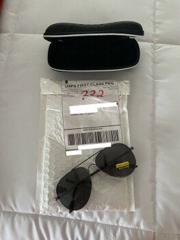 Receipt of sunglasses I didn’t order photo #1