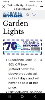 Informe de seguridad del consumidor Suewat.com - SCAM I placed an order to Bed Bath & Beyond it was a scam throughsuewat.com.com I want... foto #2