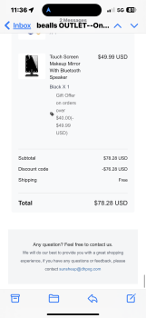 消费者安全报告 Scam - Bealls outlet online Experienced a scam. Never received the merchandise I ordered. But the fu... 照片 #3