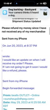 消费者安全报告 Scam - Bealls outlet online Experienced a scam. Never received the merchandise I ordered. But the fu... 照片 #5