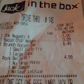 Jack in the Box, Jones Road, Houston, TX, United States photo #1 Got Food Poisoning? Report it now Jack in the Box, Jones Road, Houston, TX, United States, photo #1 Got Food Poisoning? Report it now