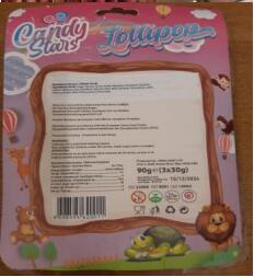 Food Recall Bumerang Candy Stars Lollipops - recalled due to risk of injury Bumerang Ltd is recalling Candy Star... Foto #2