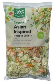 Rappel d'aliments 365 by Whole Foods Market Organic Asian Inspired Chopped Salad Kit - recalled due to allergens Braga... photo #2
