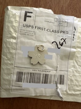 The receipt of a floral key chain photo #1