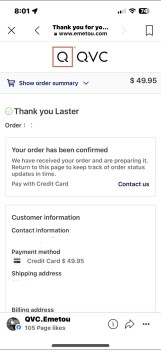 消费者安全报告 missing package - SCAM Never received my order for 2 chairs 照片 #2